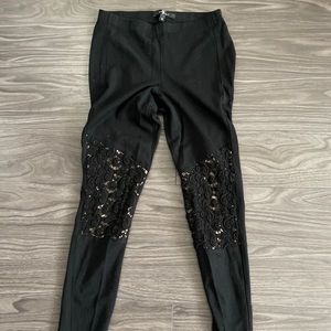 7 For All Mankind Black Leggings Womens Size XS